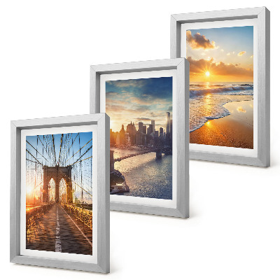 Triptych v ráme Mosty a západy slnka v mestskej krajine