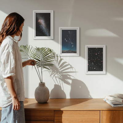 Triptych v ráme Kozmické krajiny galaxií a súhvezdia zverokruhu Baran