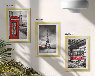 Triptych v ráme Ikonické mestá Londýn Paríž a železničná doprava