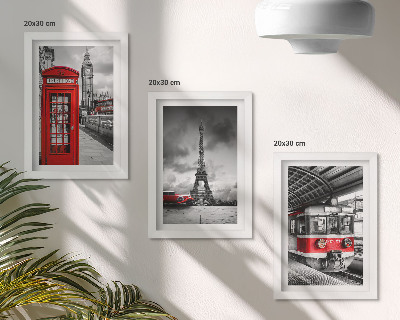 Triptych v ráme Ikonické mestá Londýn Paríž a železničná doprava