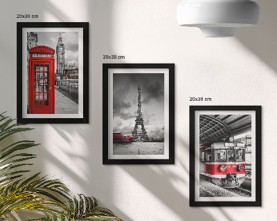 Triptych v ráme Ikonické mestá Londýn Paríž a železničná doprava