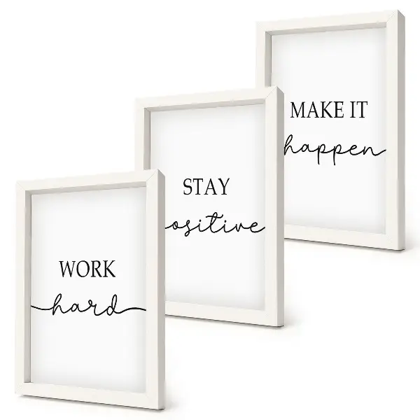 Sada obrazov do obývačky minimalistické motivačné citáty pre inšpiráciu