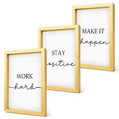 Sada obrazov do obývačky minimalistické motivačné citáty pre inšpiráciu