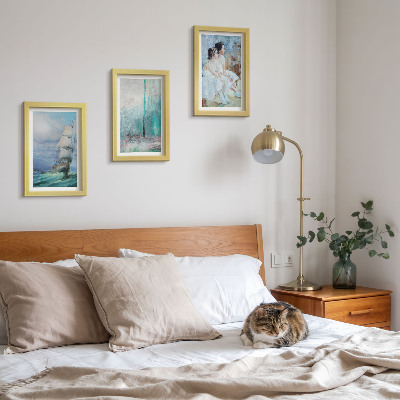 Triptych v ráme Loď na mori, abstraktný portrét tanečníkov