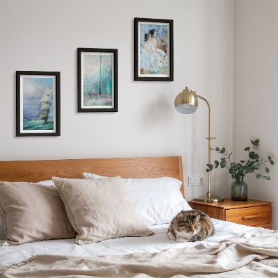 Triptych v ráme Loď na mori, abstraktný portrét tanečníkov
