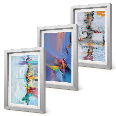 Triptych v ráme Štýl maľby abstraktných kompozícií