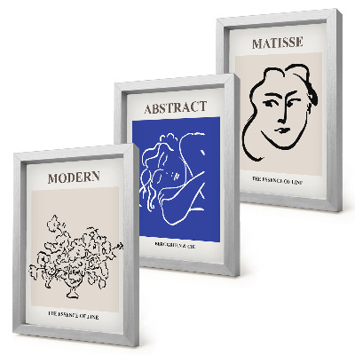Triptych v ráme Plagáty v modernom a abstraktnom štýle od Henriho Matissea