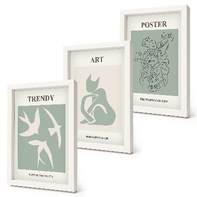 Triptych v ráme Štýlové ilustrácie od Henriho Matissea