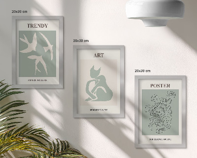 Triptych v ráme Štýlové ilustrácie od Henriho Matissea