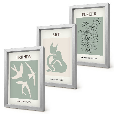Triptych v ráme Štýlové ilustrácie od Henriho Matissea