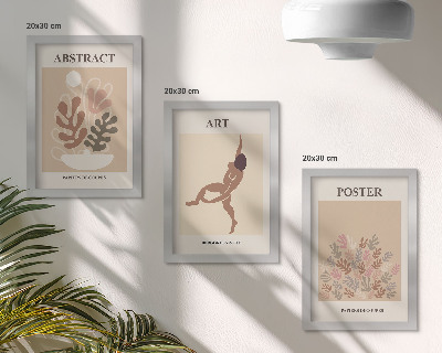 Triptych v ráme Štýlové abstraktné kompozície od Henriho Matissea