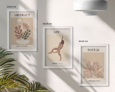 Triptych v ráme Štýlové abstraktné kompozície od Henriho Matissea