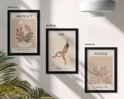 Triptych v ráme Štýlové abstraktné kompozície od Henriho Matissea