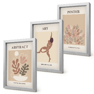 Triptych v ráme Štýlové abstraktné kompozície od Henriho Matissea