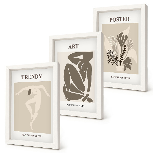 Triptych v ráme Ľudské postavy s rastlinami od Henriho Matissea