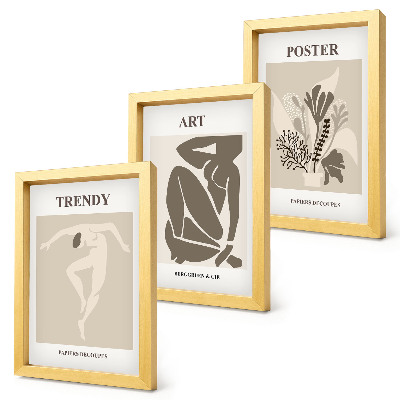 Triptych v ráme Ľudské postavy s rastlinami od Henriho Matissea