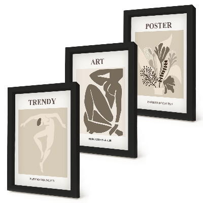 Triptych v ráme Ľudské postavy s rastlinami od Henriho Matissea