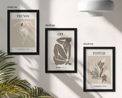 Triptych v ráme Ľudské postavy s rastlinami od Henriho Matissea