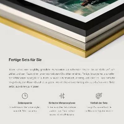 Tropické krajiny s plážami a palmami triptych v ráme