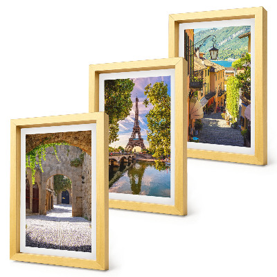 Triptych v ráme Krásne ulice, historická architektúra, Eiffelova veža