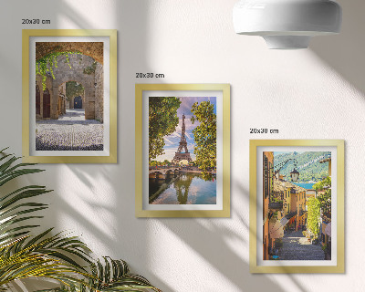 Triptych v ráme Krásne ulice, historická architektúra, Eiffelova veža