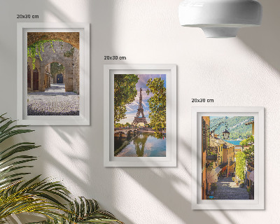 Triptych v ráme Krásne ulice, historická architektúra, Eiffelova veža