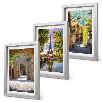 Triptych v ráme Krásne ulice, historická architektúra, Eiffelova veža