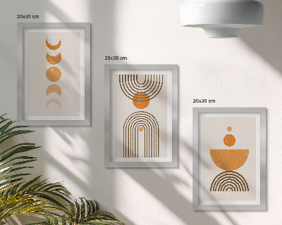 Sada obrazov do obývačky Boho minimalistický dekoratívny dizajn