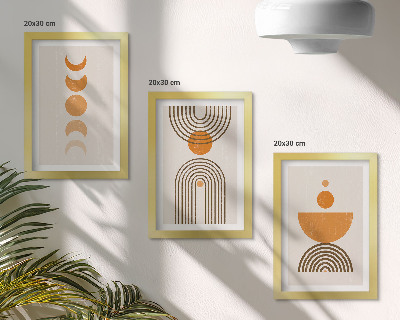 Sada obrazov do obývačky Boho minimalistický dekoratívny dizajn