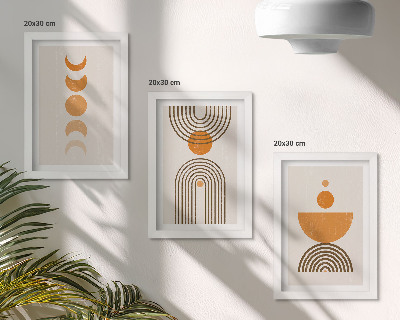 Sada obrazov do obývačky Boho minimalistický dekoratívny dizajn