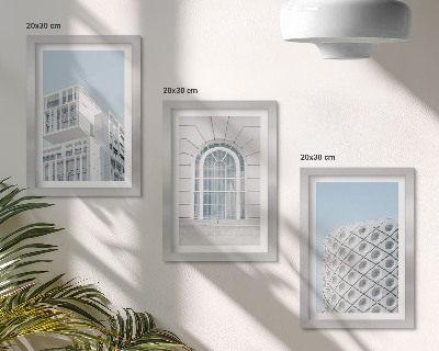 Triptych v ráme Moderná architektúra, minimalizmus a geometria