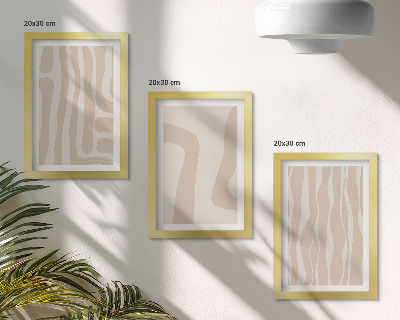 Sada obrazov do obývačky Abstraktné vzory, minimalistické tvary, boho štýl