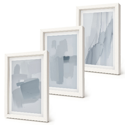 Triptych v ráme Abstraktné kompozície v štýle akvarelu