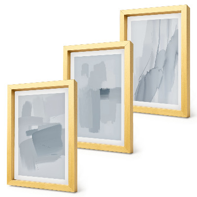 Triptych v ráme Abstraktné kompozície v štýle akvarelu