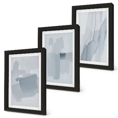 Triptych v ráme Abstraktné kompozície v štýle akvarelu