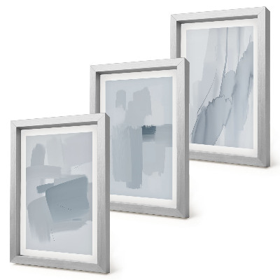 Triptych v ráme Abstraktné kompozície v štýle akvarelu