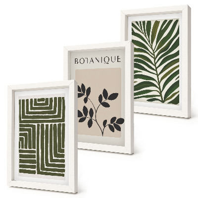 Sada obrazov do obývačky Botanické kompozície v štýle boho minimalizmu