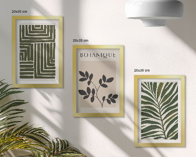Sada obrazov do obývačky Botanické kompozície v štýle boho minimalizmu