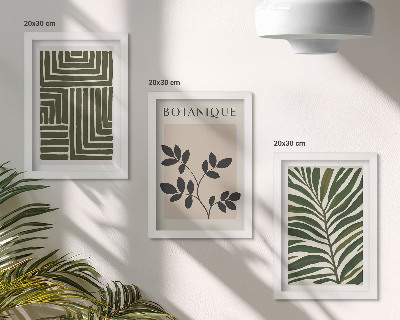 Sada obrazov do obývačky Botanické kompozície v štýle boho minimalizmu