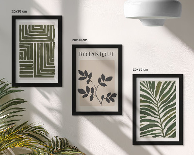 Sada obrazov do obývačky Botanické kompozície v štýle boho minimalizmu