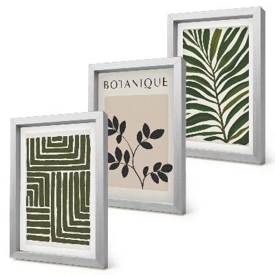 Sada obrazov do obývačky Botanické kompozície v štýle boho minimalizmu