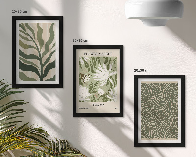 Sada obrazov do obývačky Rastlinné vzory, botanické dekorácie, boho štýl