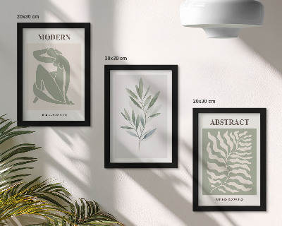 Triptych v ráme Akvarelové boho rastliny od Matisse