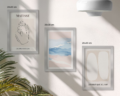 Triptych v ráme Matisseove abstraktné formy a jemné farby