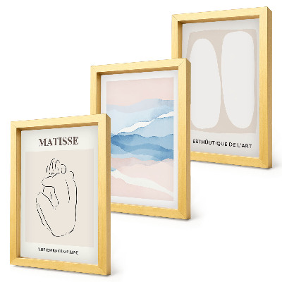 Triptych v ráme Matisseove abstraktné formy a jemné farby