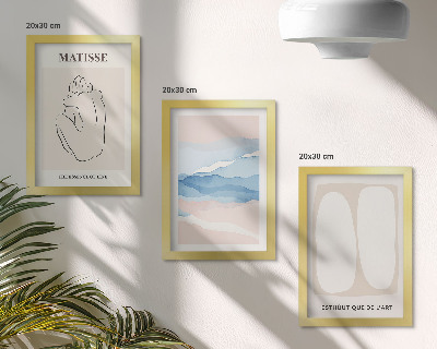 Triptych v ráme Matisseove abstraktné formy a jemné farby