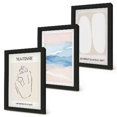 Triptych v ráme Matisseove abstraktné formy a jemné farby