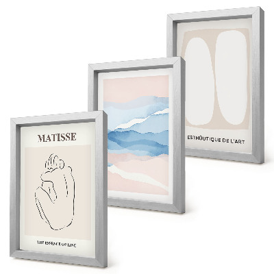 Triptych v ráme Matisseove abstraktné formy a jemné farby