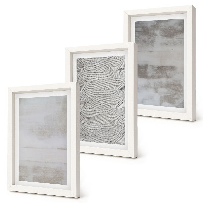 Triptych v ráme Moderné textúry v minimalistickom štýle