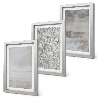 Triptych v ráme Moderné textúry v minimalistickom štýle